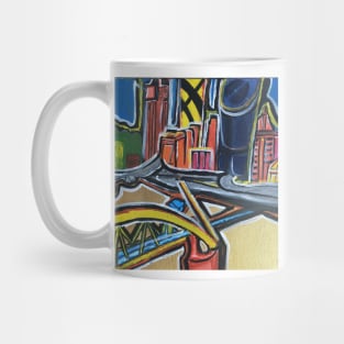 Brisbane City - A Colourful Painting Mug